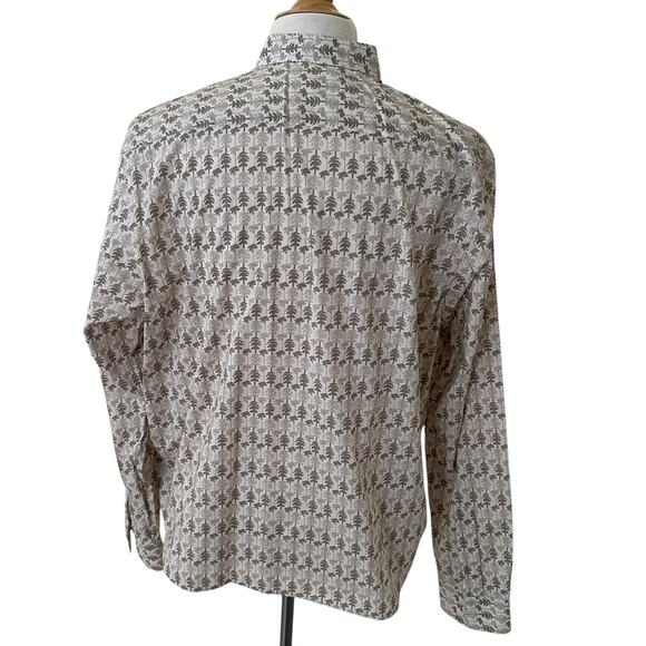 Ted Baker London Men’s Beige Long Sleeves Button Front Short Size 7 - Picture 4 of 8